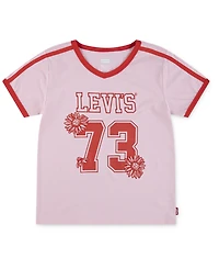 Levi's Toddler and Little Girls V-neck Sporty T-Shirt