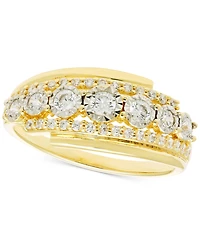 Diamond Three Row Ring (1/2 ct. t.w.) in 14k Gold