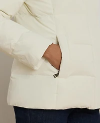 Lauren Ralph Lauren Women's Faux-Fur-Trim Collared Puffer Coat