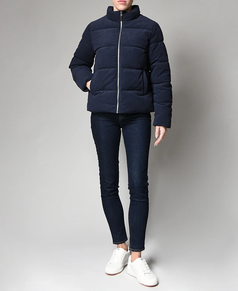 Lauren Ralph Women's Cord Puffer Jacket