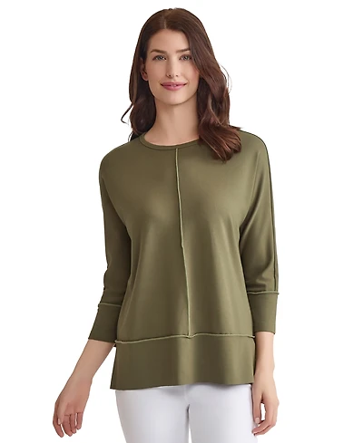 Jones New York Petite Serenity Knit Dolman-Sleeve Tunic