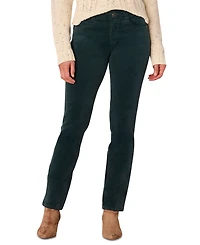 Democracy Petite "Ab"solution Corduroy Straight-Leg Jeans