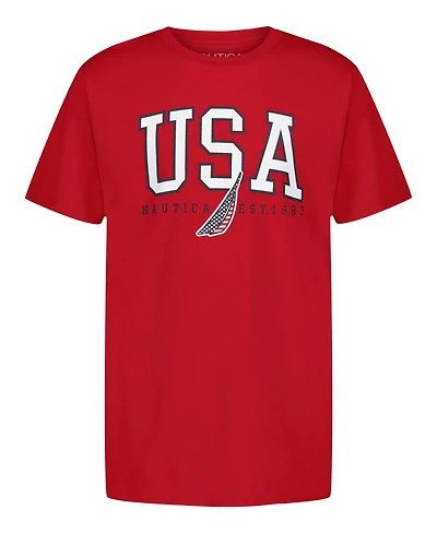 Nautica Big Boys Usa Short Sleeve T-Shirt