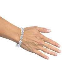 Men's Diamond Pave U Link Bracelet (1 ct. t.w.) in Sterling Silver