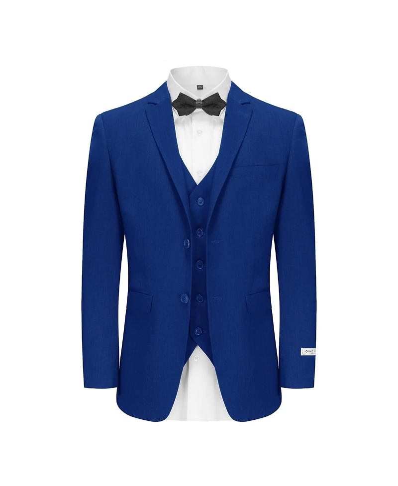 Gino Vitale Men's Skinny Fit 3-Piece Suit