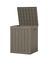 28 Gallon Waterproof Outdoor Resin Storage Patio Boxes