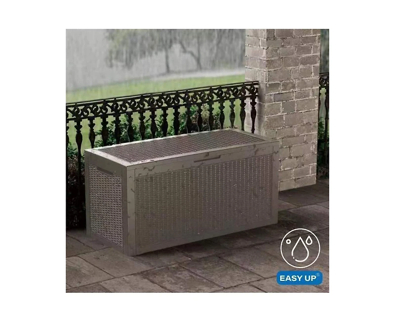 Mondawe 100 Gallon Wicker Resin Deck Box