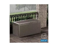 Mondawe 100 Gallon Wicker Resin Deck Box