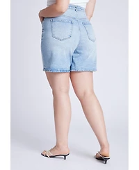 Eloquii Women's Overlap Waistband Shorts