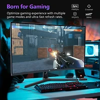 Z-edge UG27H 27 inch 1080P Full Hd 1920 x 1080 300 Hz 1 ms Curved Gaming Monitor, Ultra-Slim Beze
