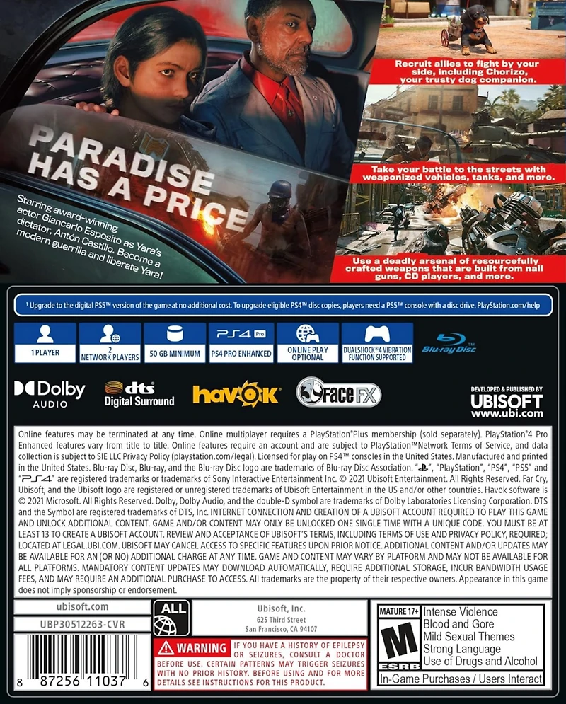 Ubisoft Far Cry 6 Limited Edition for PlayStation 4