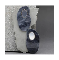 Sohi Women's Marble Drop Earrings