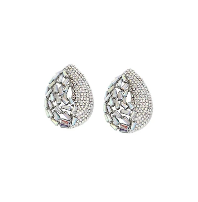 Sohi Women's Gold Teardrop Drop Earrings