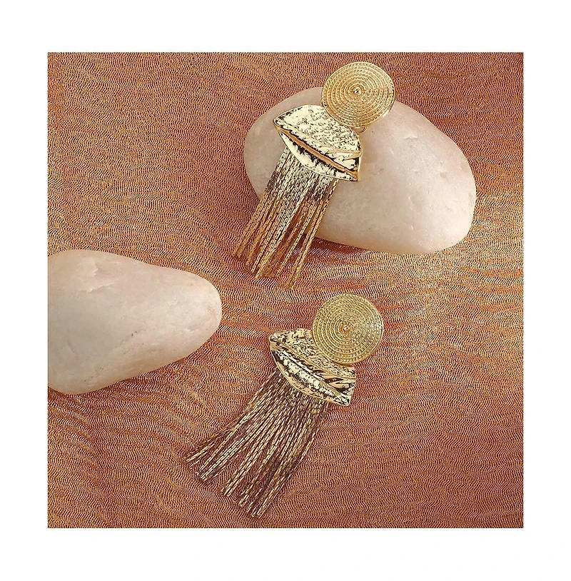 Sohi Women's Blue Egyptian Drop Earrings