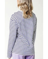 Colourful Rebel Logo Wave Stripe Longsleeve Tee
