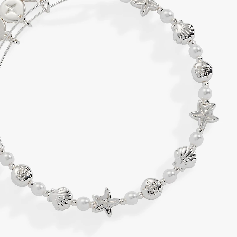 Alex and Ani Seaside Pearl Beaded Bangle Bracelet