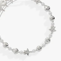 Alex and Ani Seaside Pearl Beaded Bangle Bracelet