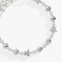 Alex Ani Seaside Pearl Beaded Bangle Bracelet