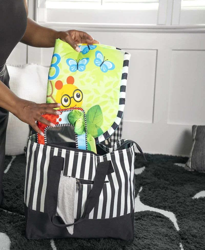 Baby Einstein Infant Discovery Garden Tummy Time Mat Mirror