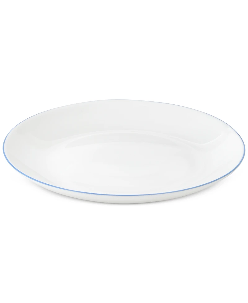 Arch Studio Opal Glass Blue Rim Salad Plate, Set of 4, Exclusively at Macy's