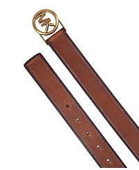 Micheal Kors Women's Embossed Logo Leather Belt