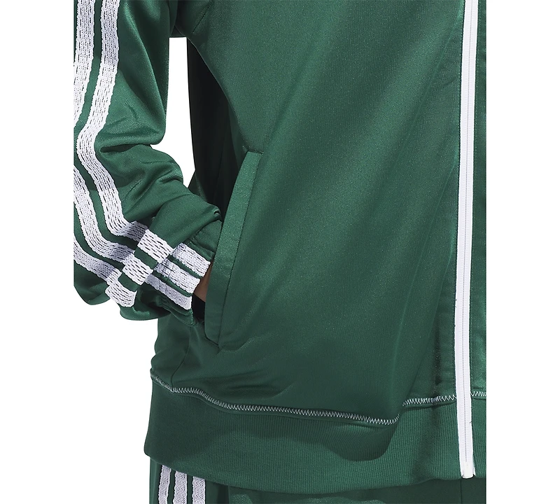 adidas Women's Zip-Front Long-Sleeve Logo Track Jacket