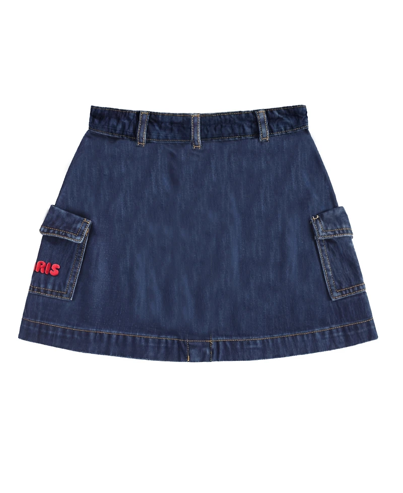 Hello Kitty Toddler and Little Girls 2-Piece Top Denim Skirt Set