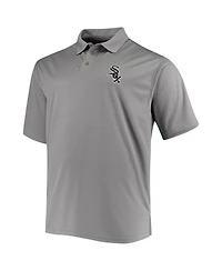 Men's Fanatics Gray Chicago White Sox Big Tall Solid Birdseye Polo Shirt