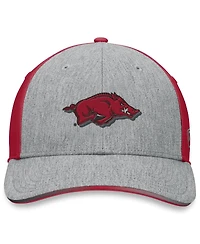 Top of the World Men's Heather Gray/Cardinal Arkansas Razorbacks Merge Flex Hat