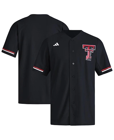 Adidas Men's Black Texas Tech Red Raiders Replica Baseball Jersey