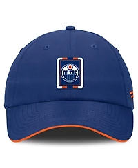 Fanatics Men's Royal/Orange Edmonton Oilers Authentic Pro Ripstop Adjustable Hat