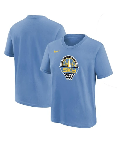 Nike Big Boys and Girls Sky Blue Chicago Essential Logo T-Shirt