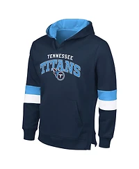 G-iii Sports by Carl Banks Men's Navy/Light Blue Tennessee Titans Adaptive Faceoff Pullover Hoodie