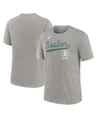 Nike Men's Heather Charcoal Boston Red Sox 2025 City Connect Performance Tri-Blend T-Shirt
