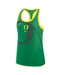 Nike Women's Green Oregon Ducks Primetime Racerback Tri-Blend Tank Top