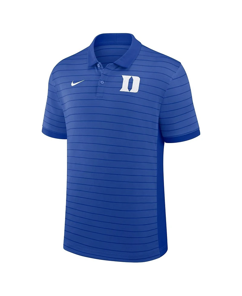 Nike Men's Royal Duke Blue Devils 2025 Early Season Coaches Sideline Victory Stripe Performance Polo Shirt