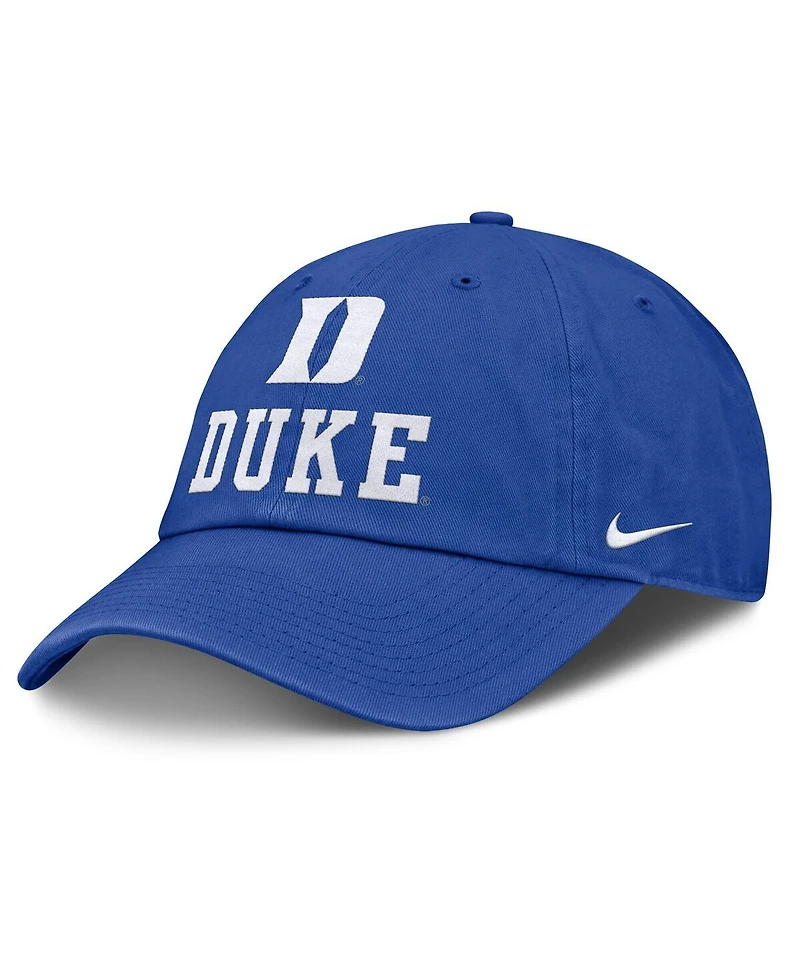 Nike Men's Royal Duke Blue Devils 2025 Sideline Club Adjustable Hat