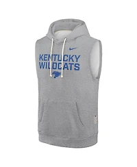 Nike Men's Heather Gray Kentucky Wildcats 2025 Sideline Performance Sleeveless Pullover Hoodie