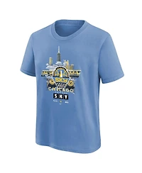 Nike Big Boys and Girls Sky Blue Chicago Sky Original Content T-Shirt