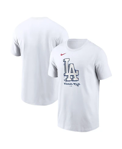 Nike Men's White Los Angeles Dodgers Local Hometown T-Shirt