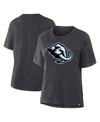 Fanatics Women's Heather Charcoal Utah Mammoth Primary Logo Legacy T-Shirt