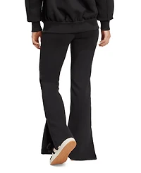 adidas Women's Mid-Rise Pull-On Flare-Leg Logo Pants