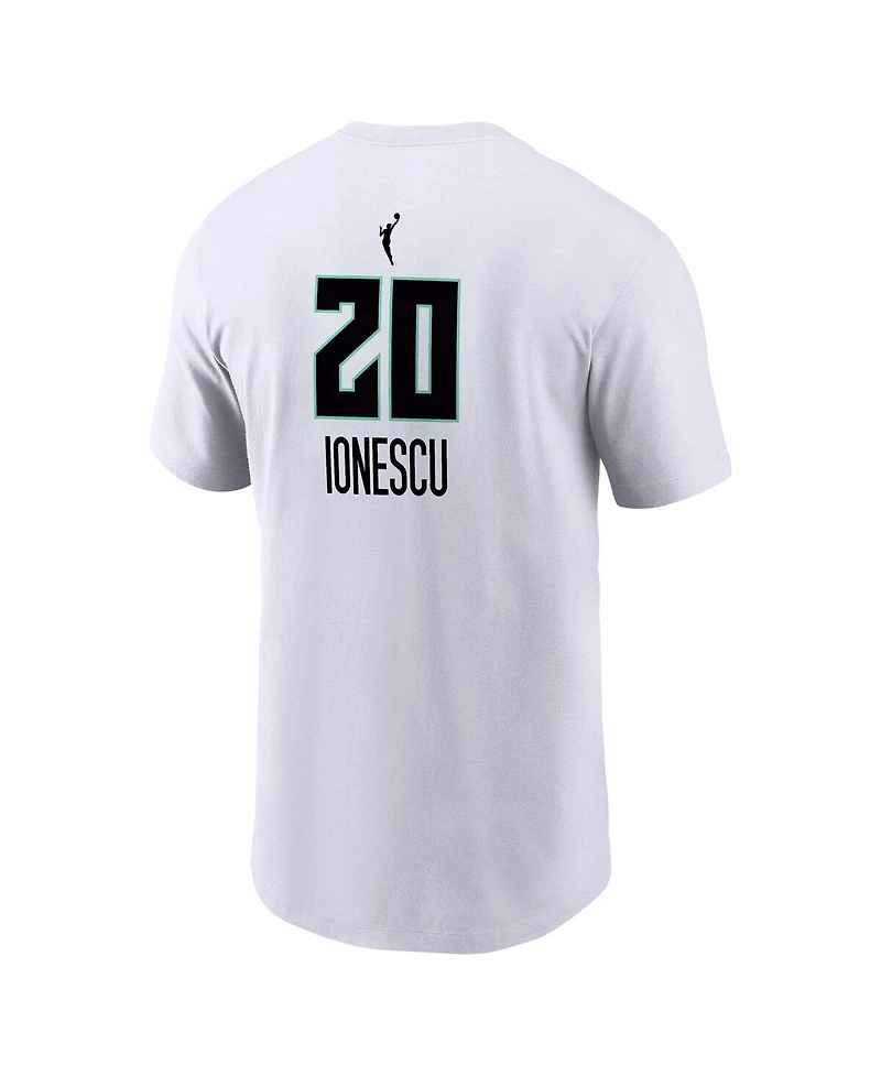 Nike Men's Sabrina Ionescu White New York Liberty Heroine Edition Name Number T-Shirt
