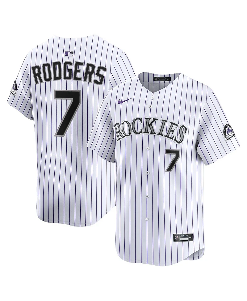 Nike Men's Brendan Rodgers White Colorado Rockies Home Limited Player Jersey