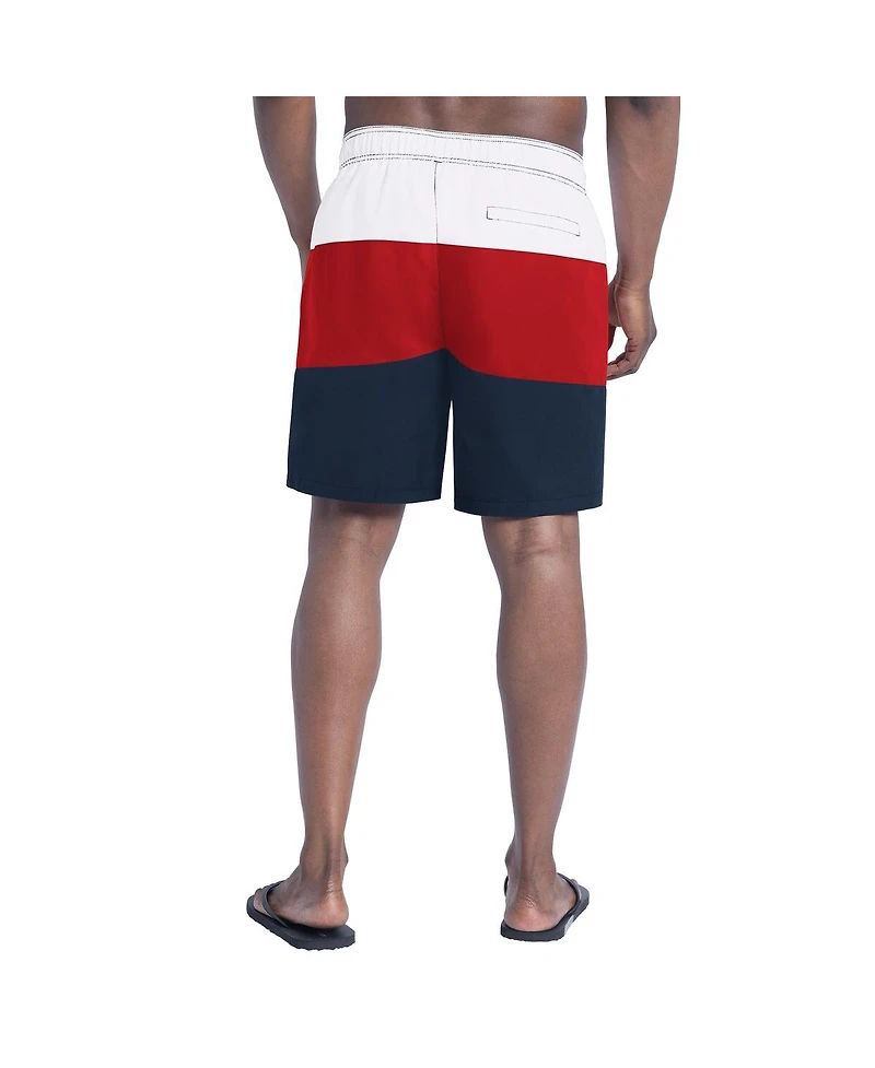 G-iii Sports by Carl Banks Men's Navy/Red New England Patriots Sunrise Volley Swim Shorts