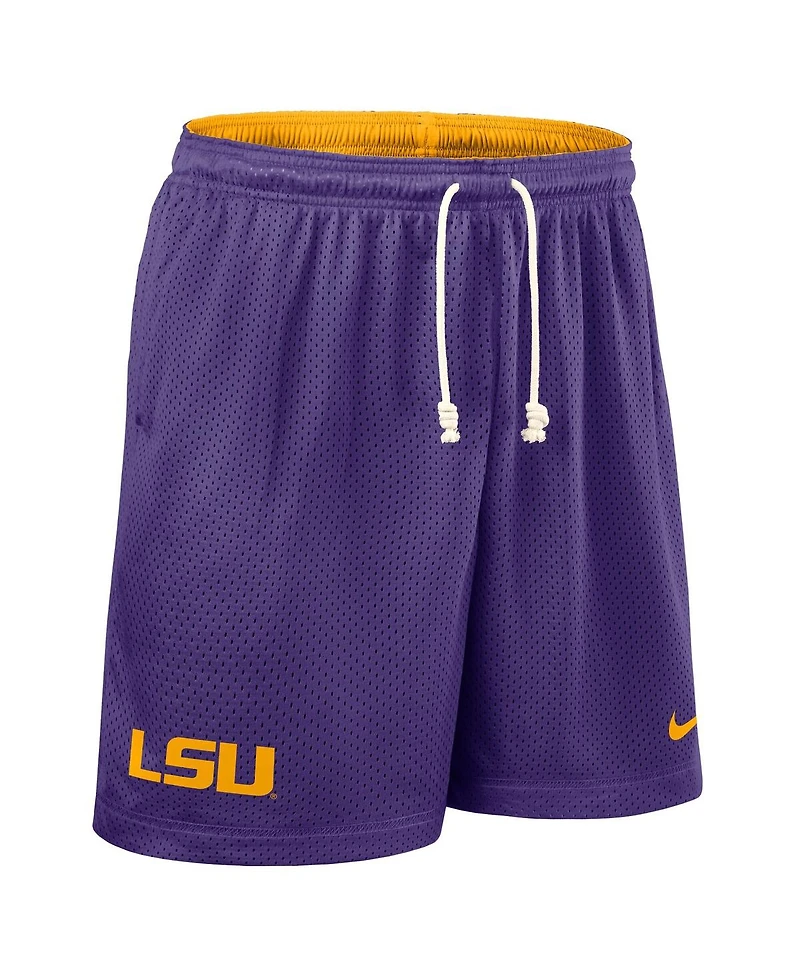 Nike Men's Purple/Gold Lsu Tigers 2025 Sideline Reversible Performance Shorts