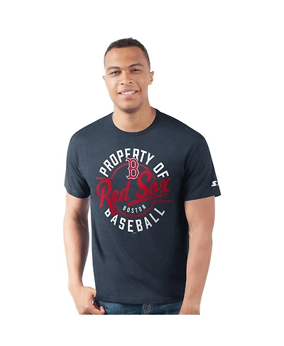 Starter Men's Navy Boston Red Sox Prime Time Property of T-Shirt