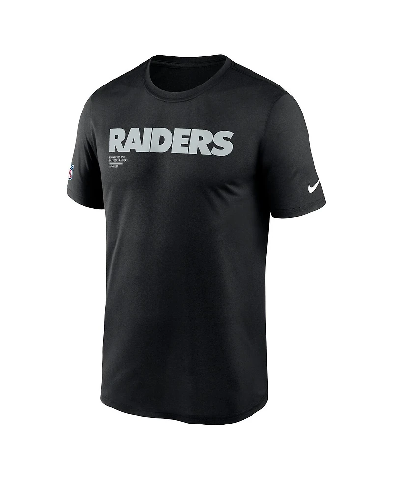 Nike Men's Black Las Vegas Raiders Sideline Legend Performance T-Shirt