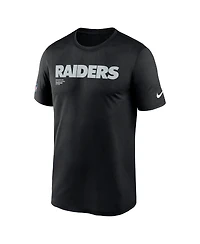 Nike Men's Black Las Vegas Raiders Sideline Legend Performance T-Shirt
