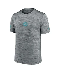 Nike Men's Gray Miami Dolphins Sideline Velocity Performance T-Shirt